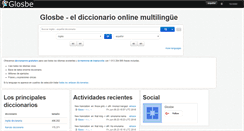 Desktop Screenshot of es.glosbe.com